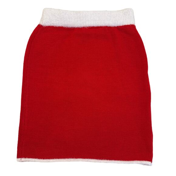 Planet Gold Bow Christmas Santa Pull On Knit Mini Skirt Small NWOT - Picture 2 of 10